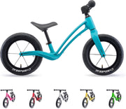 Kids Balance Bike 12in Lightweight Magnesium Push Bike Air Tyres Turquoise