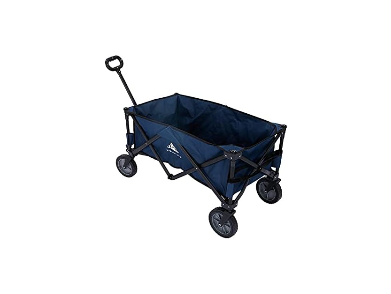 Garden Wagon 85kg Collapsible Camping Festival Trolley w/ Removable Liner