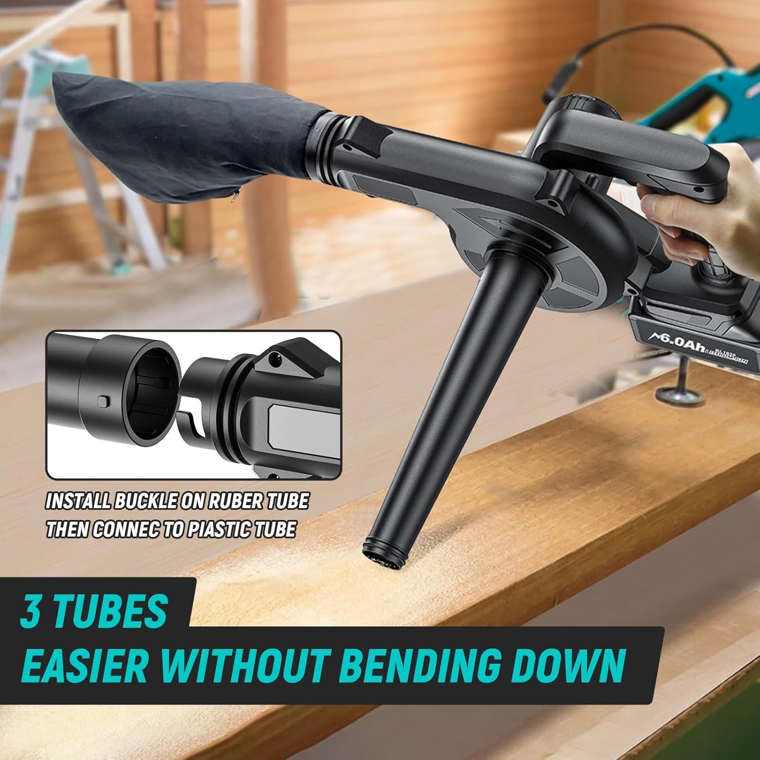 Cordless Leaf Blower Vacuum 18V 2-in-1 Garden Cleaner Tool Only