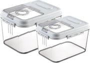 2Pcs 7.5kg + 15kg Airtight Rice Storage Containers Set