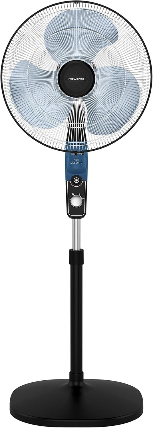 3-Speed Pedestal Fan Anti-Mosquito Function – Adjustable Height & Quiet Cooling