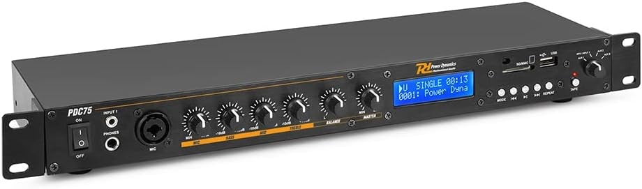 Power Dynamics PD PDC75 Multimedia Player Bluetooth USB FM Stereo Receiver