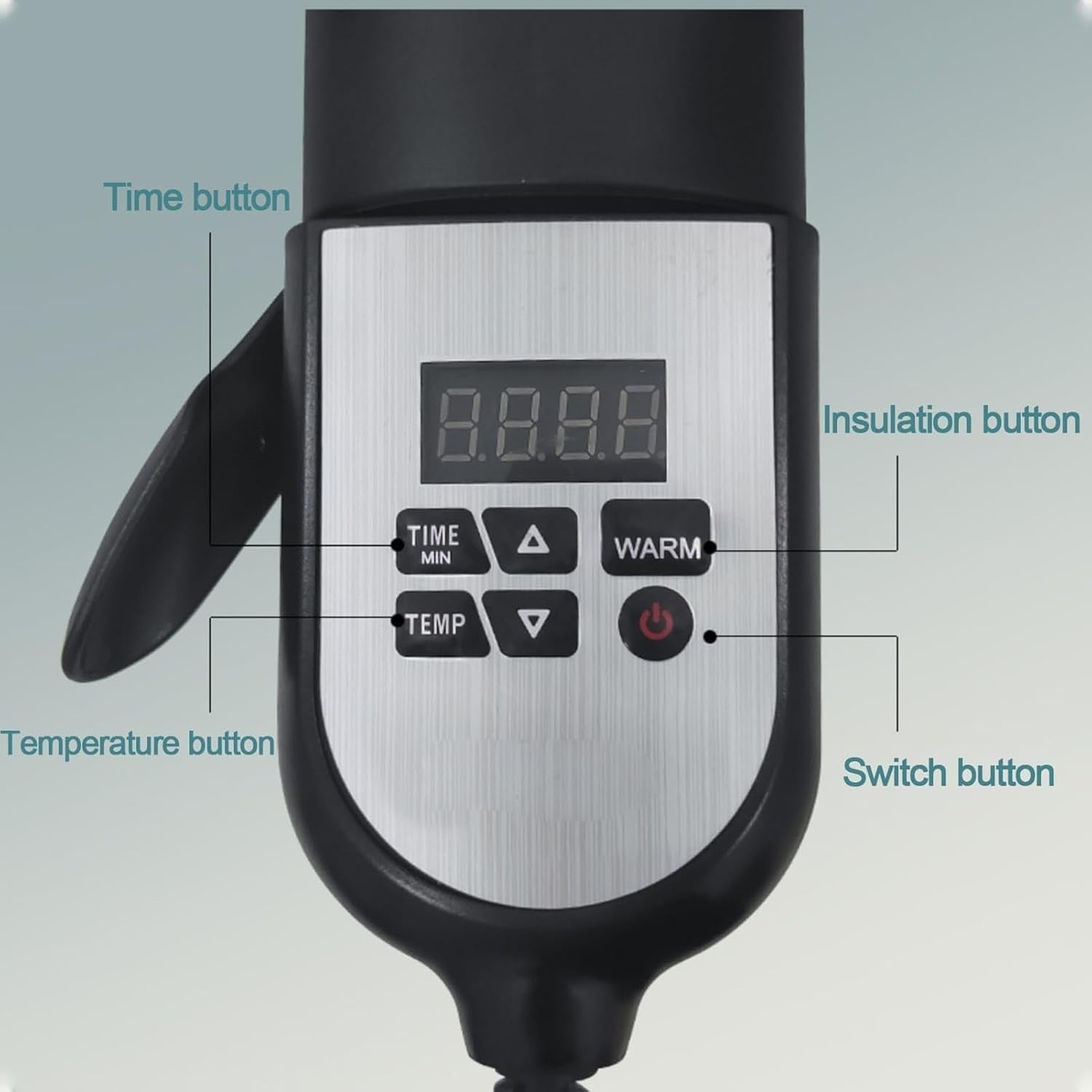 46cm Electric Injera & Crepe Maker | Digital 1700W Non-Stick Griddle Plate