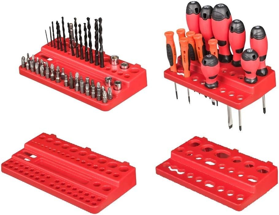 Large Garage Pegboard Tool Organizer Wall Storage Bin Rack Set