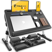 2-in-1 Adjustable Bed Laptop Table Folding Lap Desk Cushioned XXL Tray