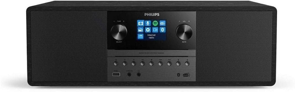 50W All-in-One Micro Music System | Bluetooth, CD, USB, FM DAB+, Bass Reflex