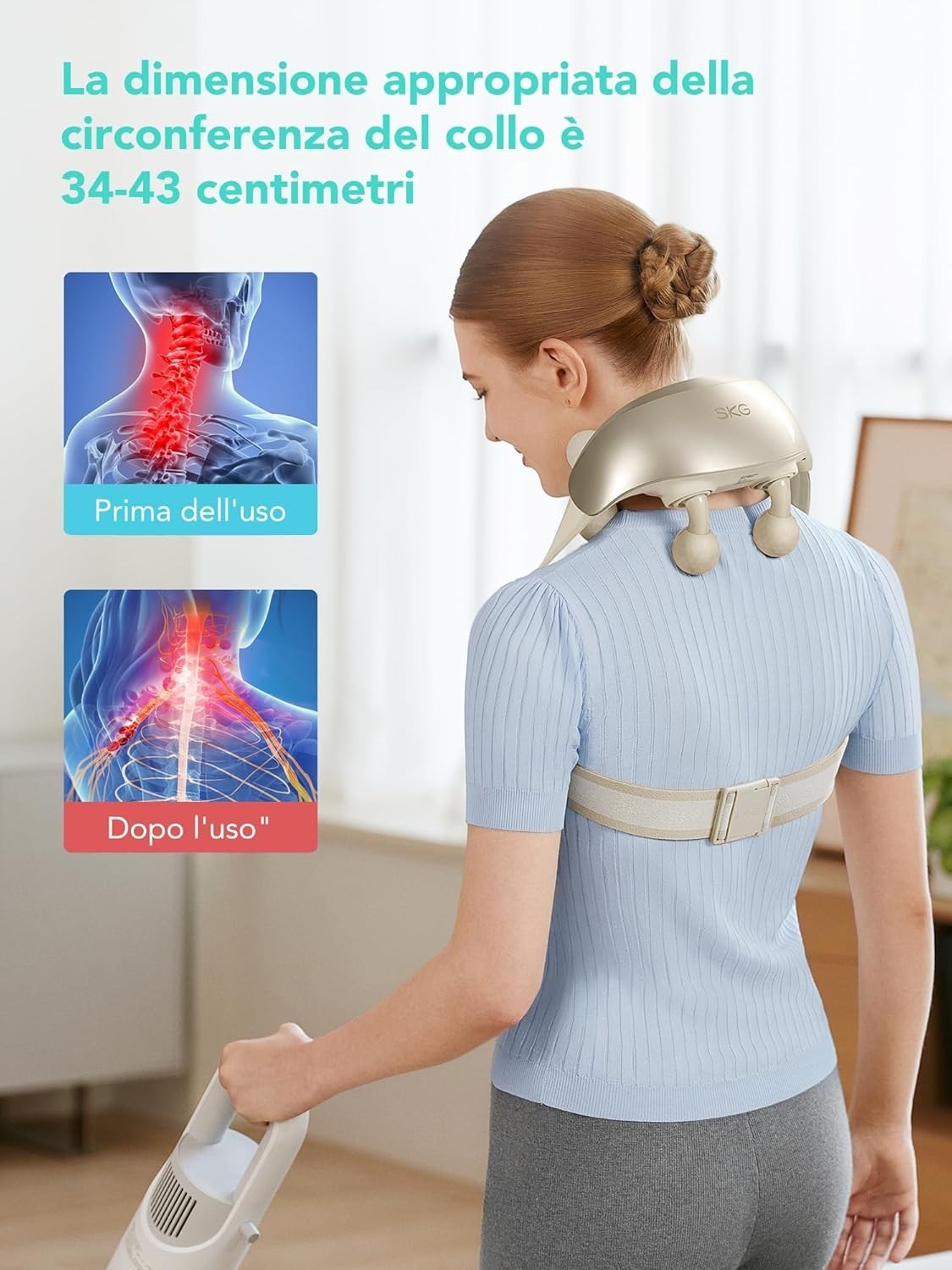 Deep Tissue Neck & Shoulder Massager with Heat | 6D Shiatsu Massage Relief