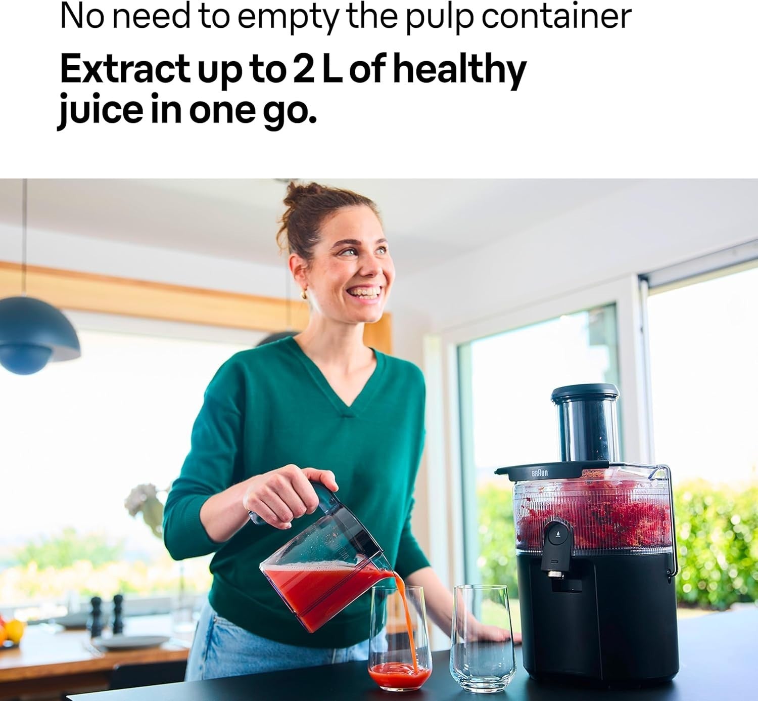 Fast Cold Press Juicer 75mm Feed Tube 800W Anti-Drip 1.5L Pulp