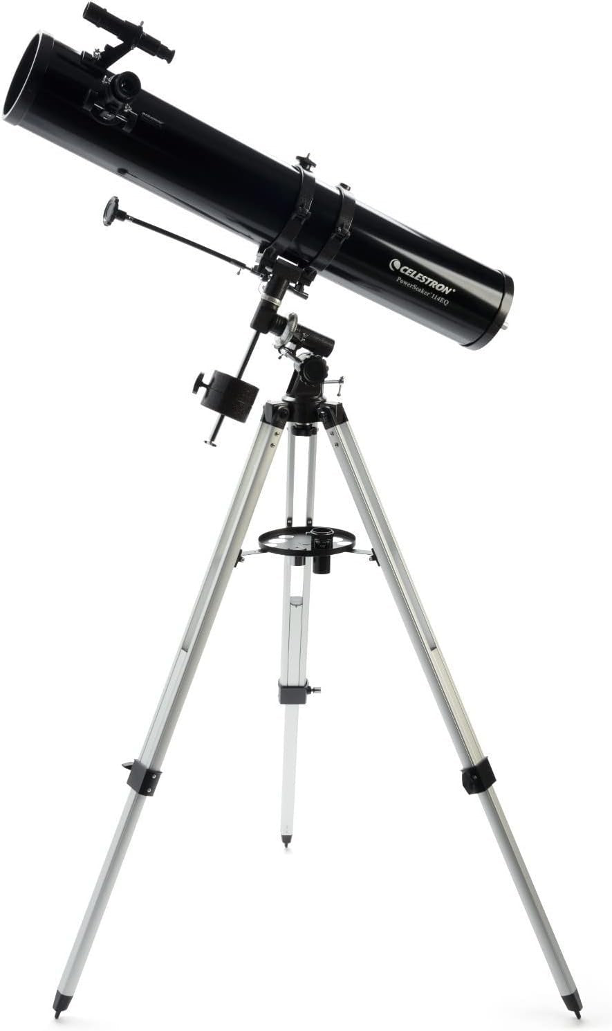 114 mm Reflector Telescope – 900 mm Focal, Black, Beginner-Friendly
