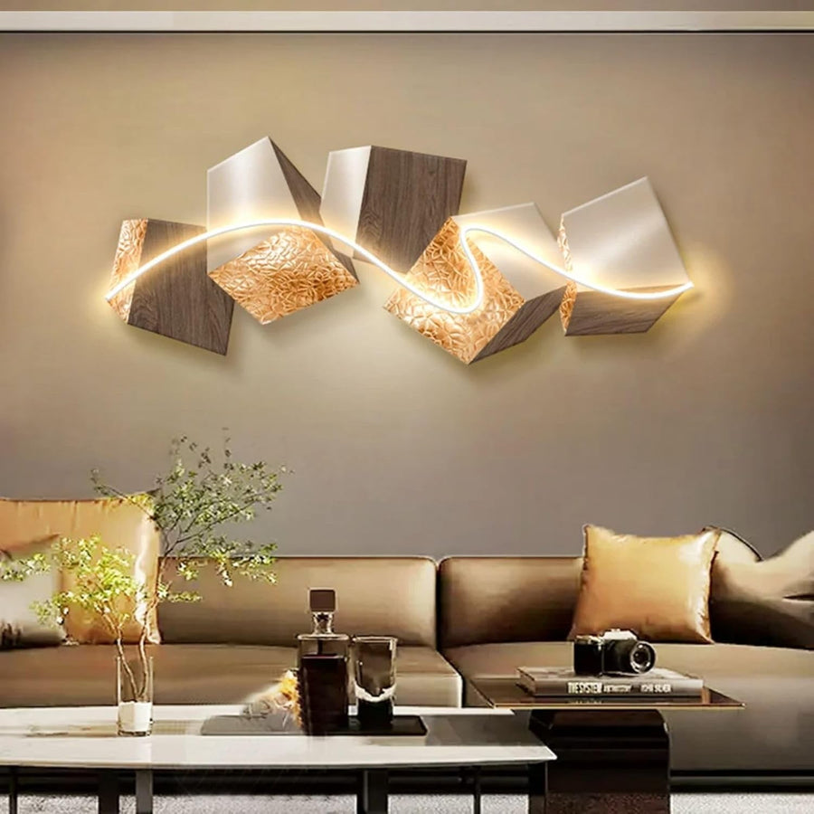 LED Light Wall Art 3D Illuminated MDF Panel Modern Decor
