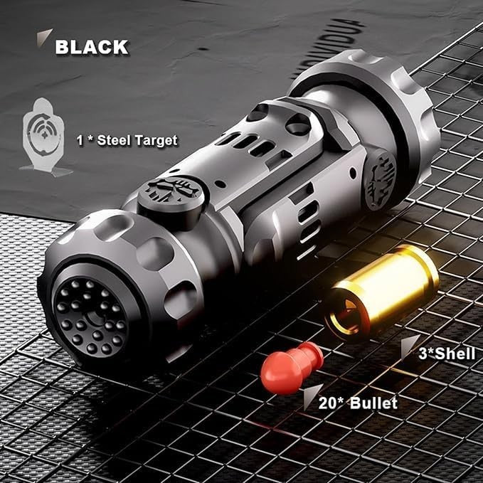 Black Metal EDC Fidget Blaster Silent Slider Clicker Stress Toy