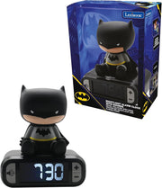 Kids Superhero Alarm Night Light LED Display Snooze Sounds Bedroom