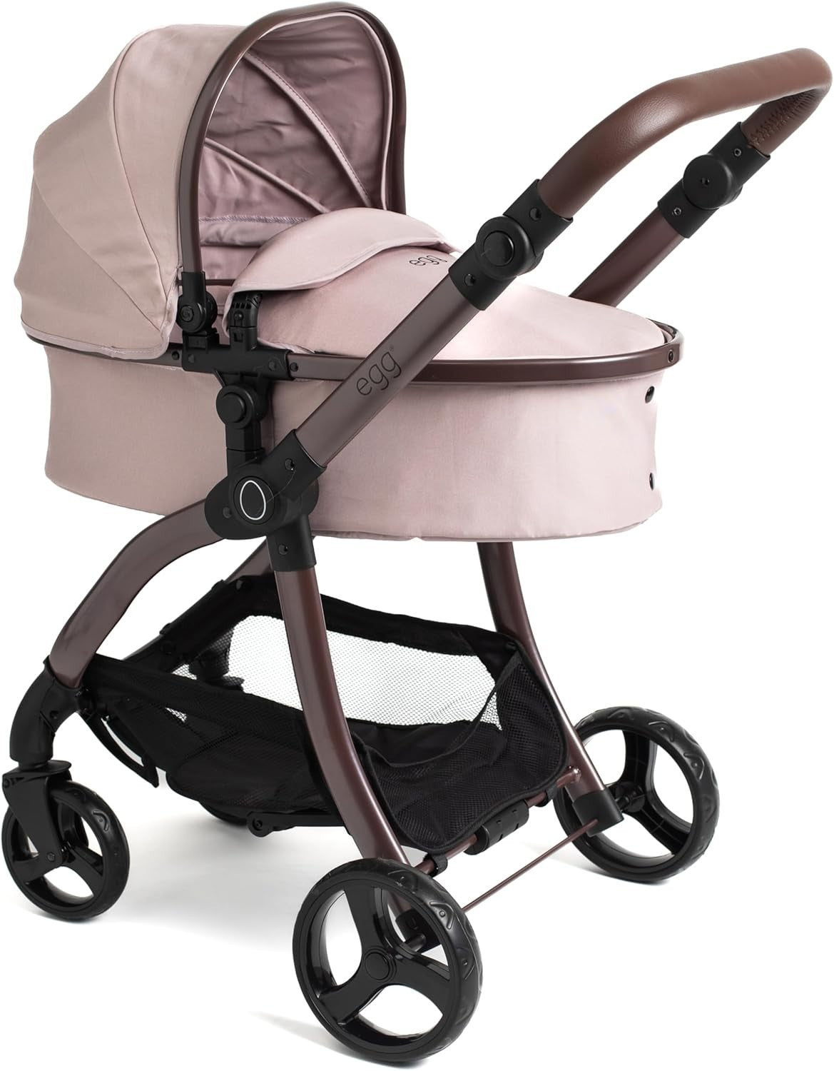 Toy Doll Pushchair 2in1 Carrycot Adjustable Handle Foldable 57cm