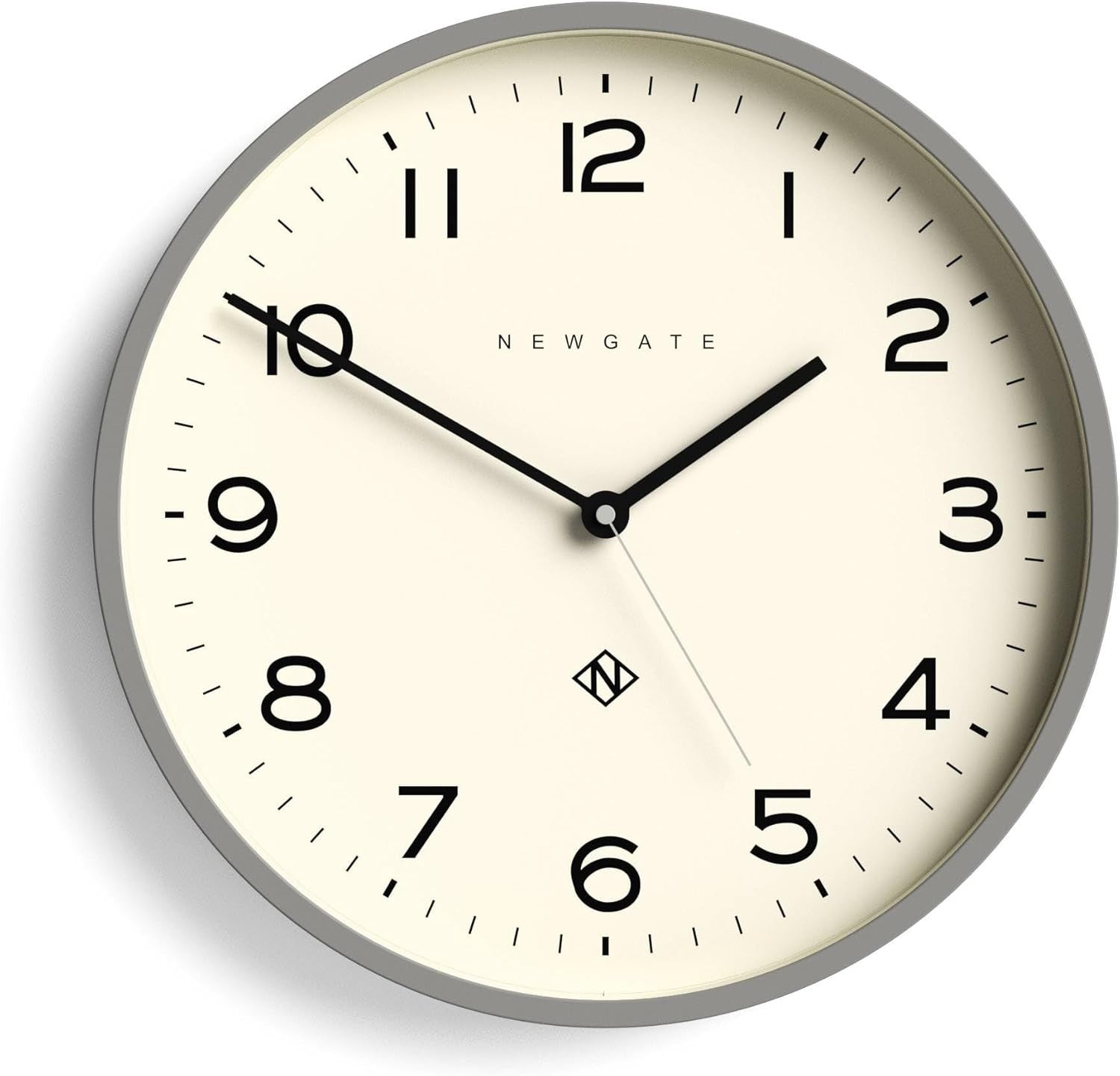 Modern Large Round Wall Clock | Easy-Read Numbers | Kitchen & Living Room