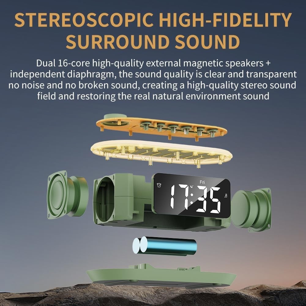 White Noise Machine Bluetooth Speaker with LED Night Light & Sleep Timer