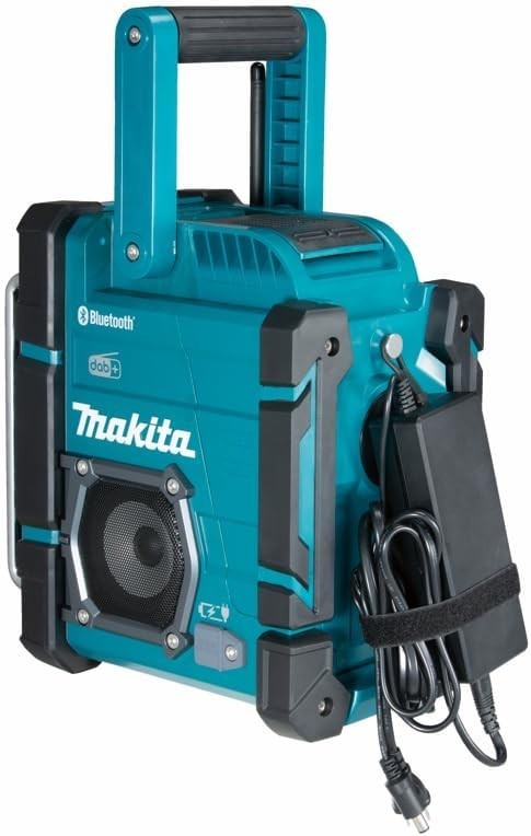 DAB/DAB+ Job Site Radio Bluetooth Portable Battery Powered Black