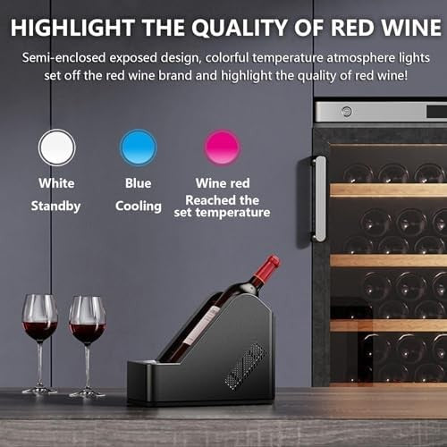Electric Wine Bottle Cooler 750ml Adjustable Temperature Chiller 0–20°C