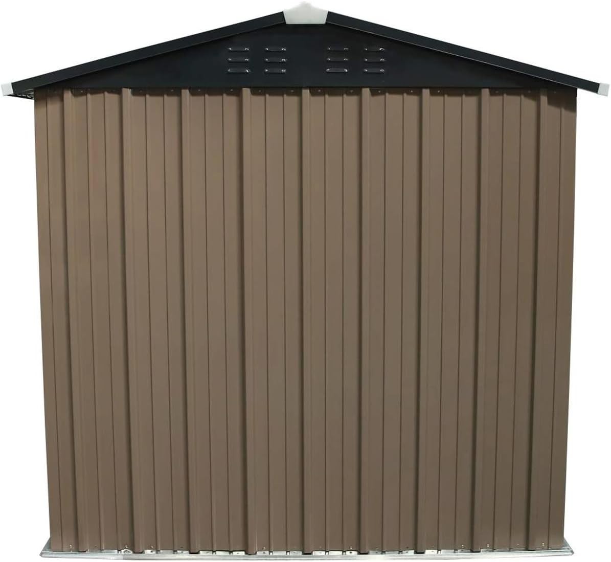 Metal Garden Storage Shed 6x4ft Waterproof Outdoor Tool Shed with Apex Roof Grey