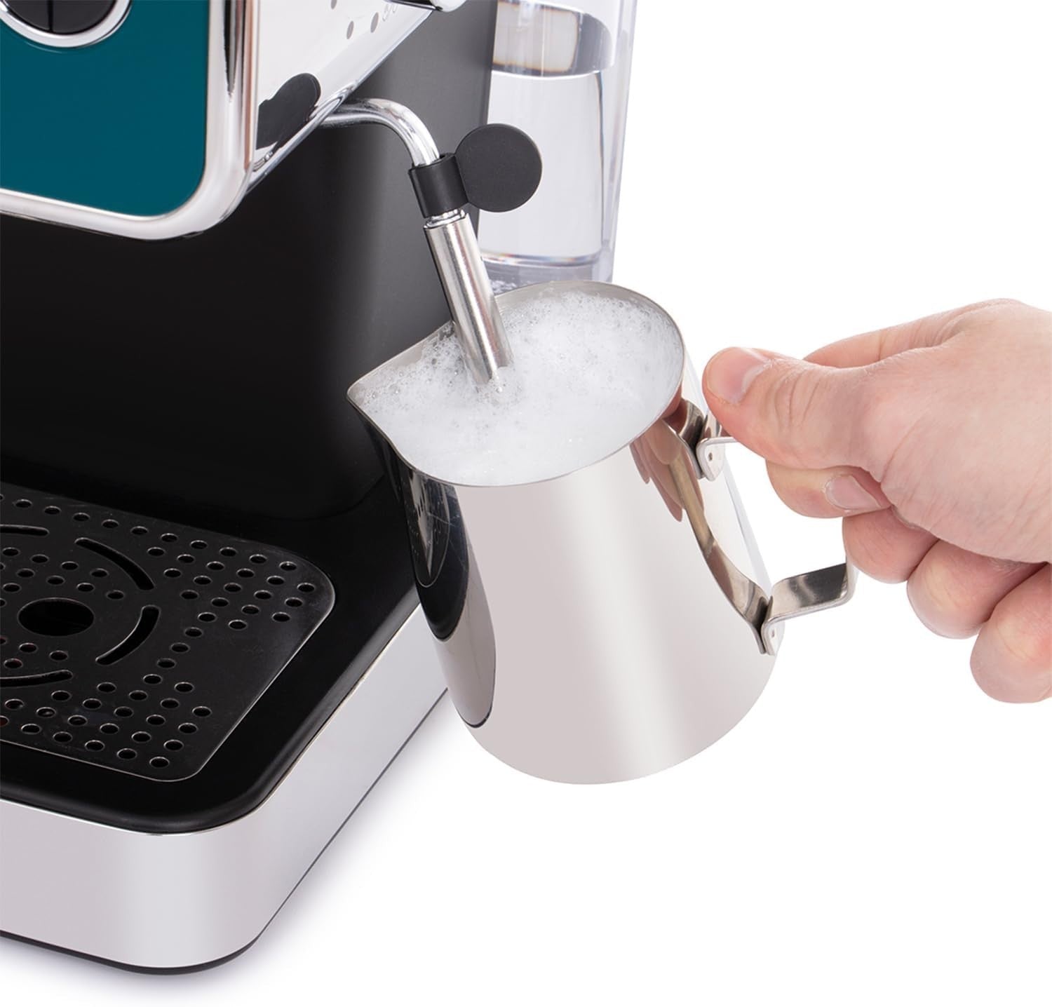 15 Bar Espresso Coffee Maker Frother 1.1L Tank Latte Cappuccino Machine Steel