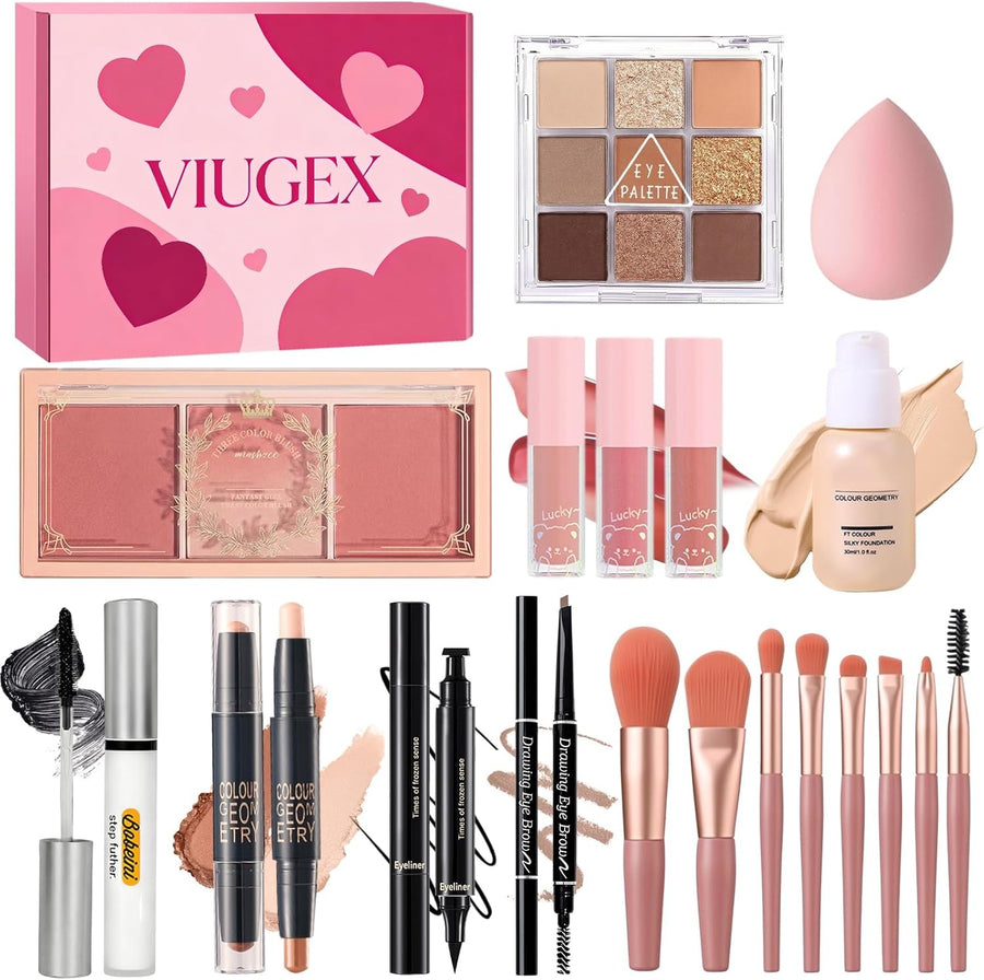All in One Makeup Kit for Women Full Face Starter Set
