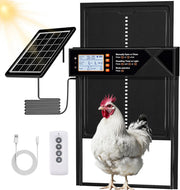 Extra Large Solar Automatic Chicken Coop Door 28x24cm