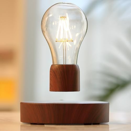 Brushed Magnetic Levitating LED Light Bulb Floating Desk Lamp