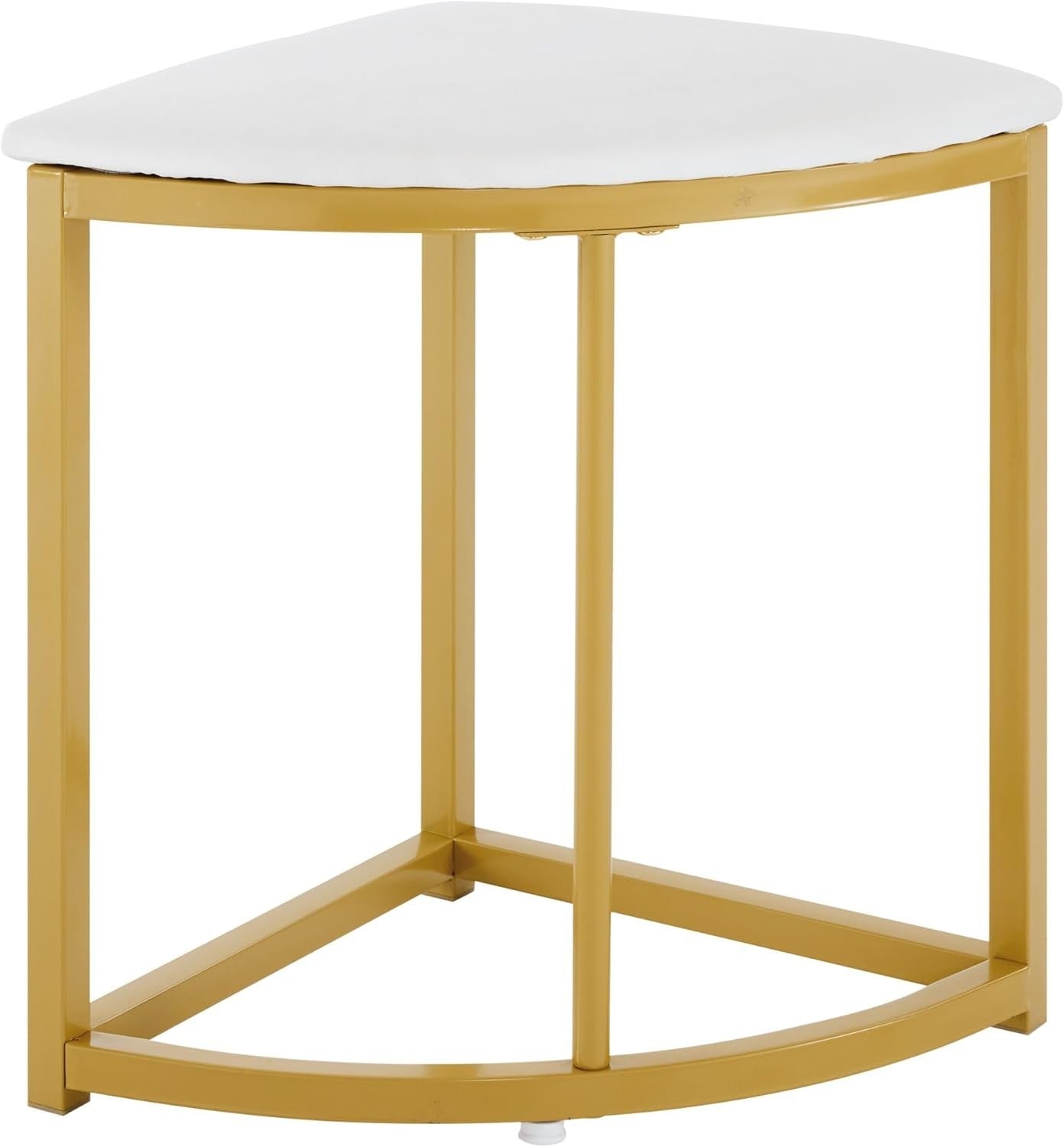 Luxury Gold Dining Table Set 4 Velvet Chairs Round White Modern Compact