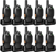 Walkie Talkies 10 Pack Long Range Rechargeable VOX USB-C Commercial