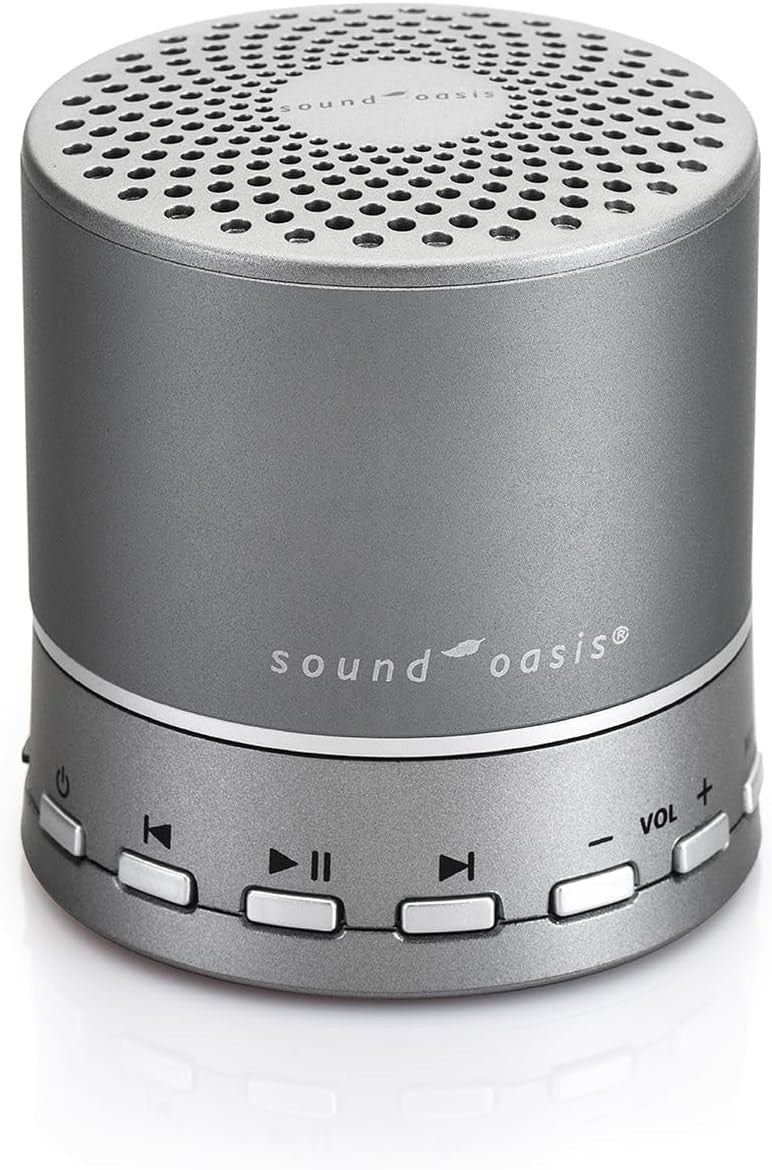 Portable White Noise Machine & Bluetooth Speaker – Sleep Sound Therapy, Travel-F