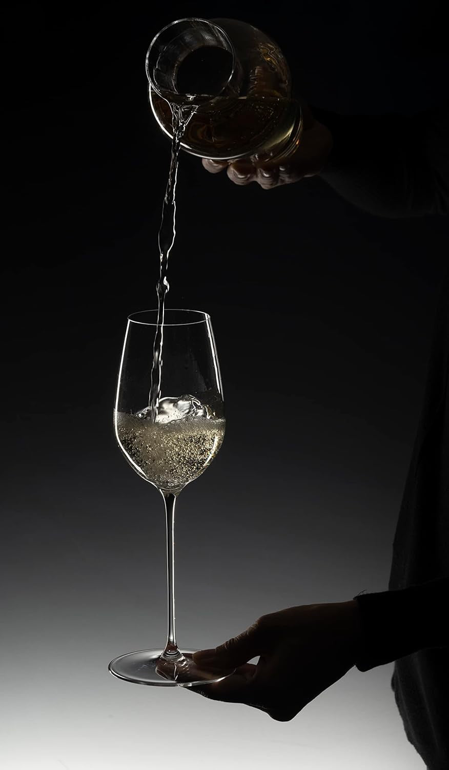 Luxury Crystal Wine Decanter 1200ml – Hand-Blown Clear Glass Aerator Gift