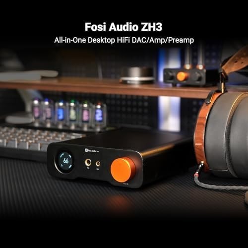 ZH3 DAC Headphone Amp Preamp 768kHz PCM DSD512 USB Optical Coax RCA