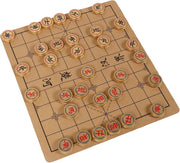 Golden Xiangqi Chinese Chess Set Aluminum Pieces Storage Case