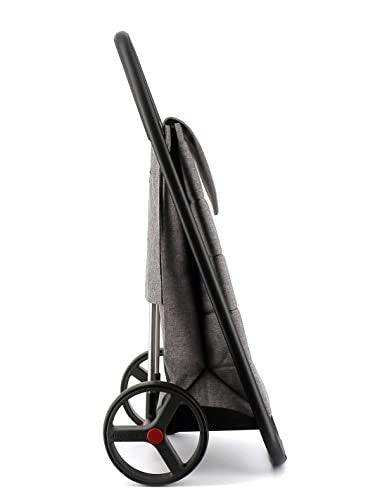 2-Wheel Aluminium Folding Shopping Trolley Big Bag with Pockets – Grey