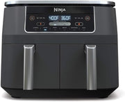 8-Qt Dual Basket Air Fryer | 6-in-1 Smart Finish Cooker | Family Size XL Crisp