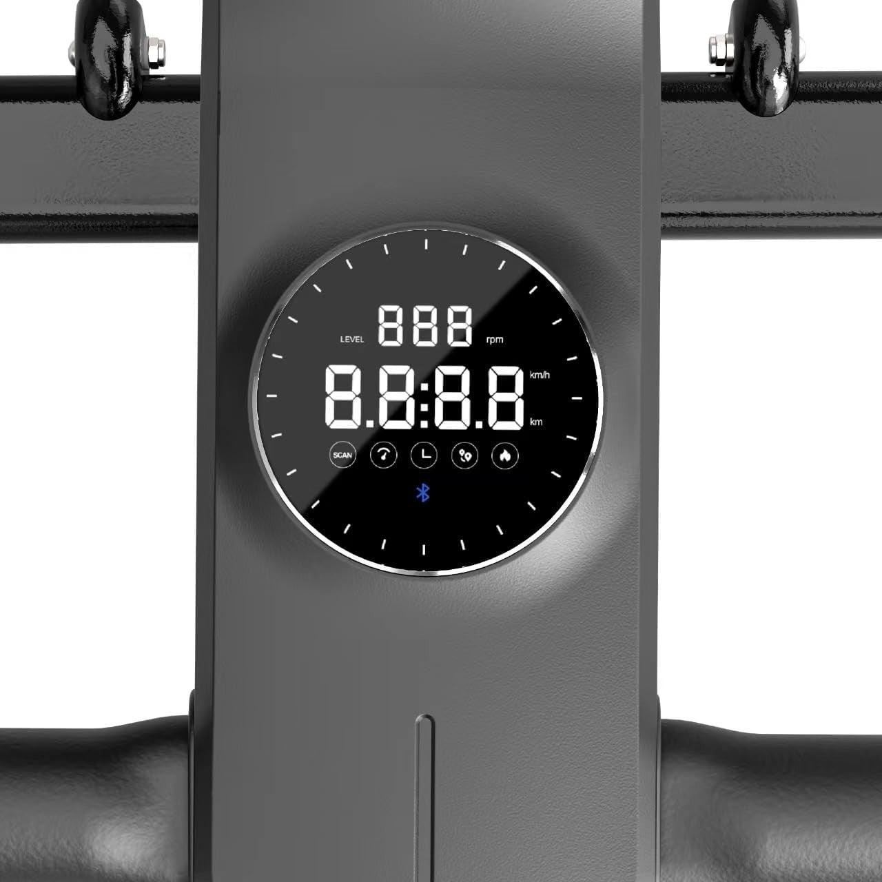 Adjustable Magnetic Spin Bike w/ LED Flywheel Home Cardio Trainer & App Sync