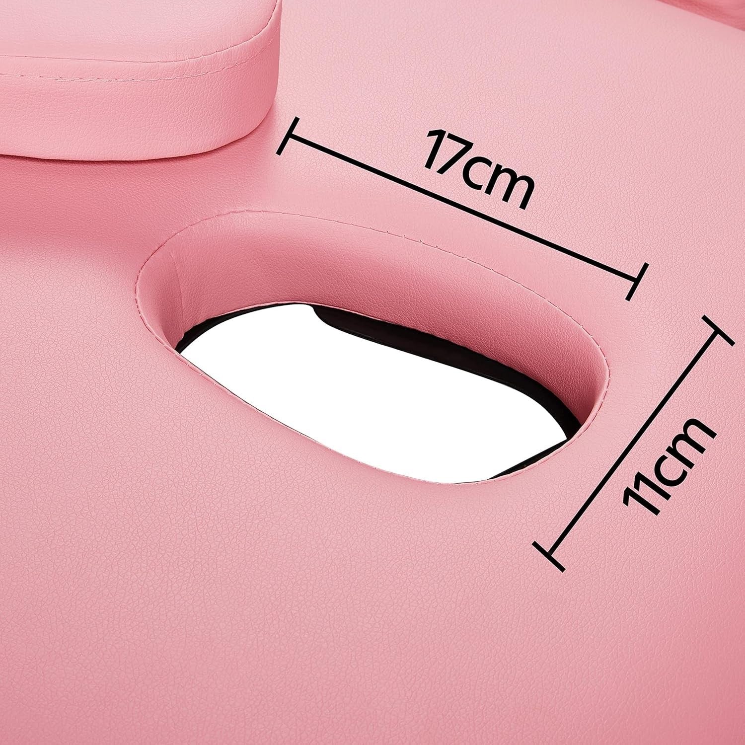 60cm 3-Section Portable Massage Table | Foldable Pink Lash Beauty Bed Aluminium
