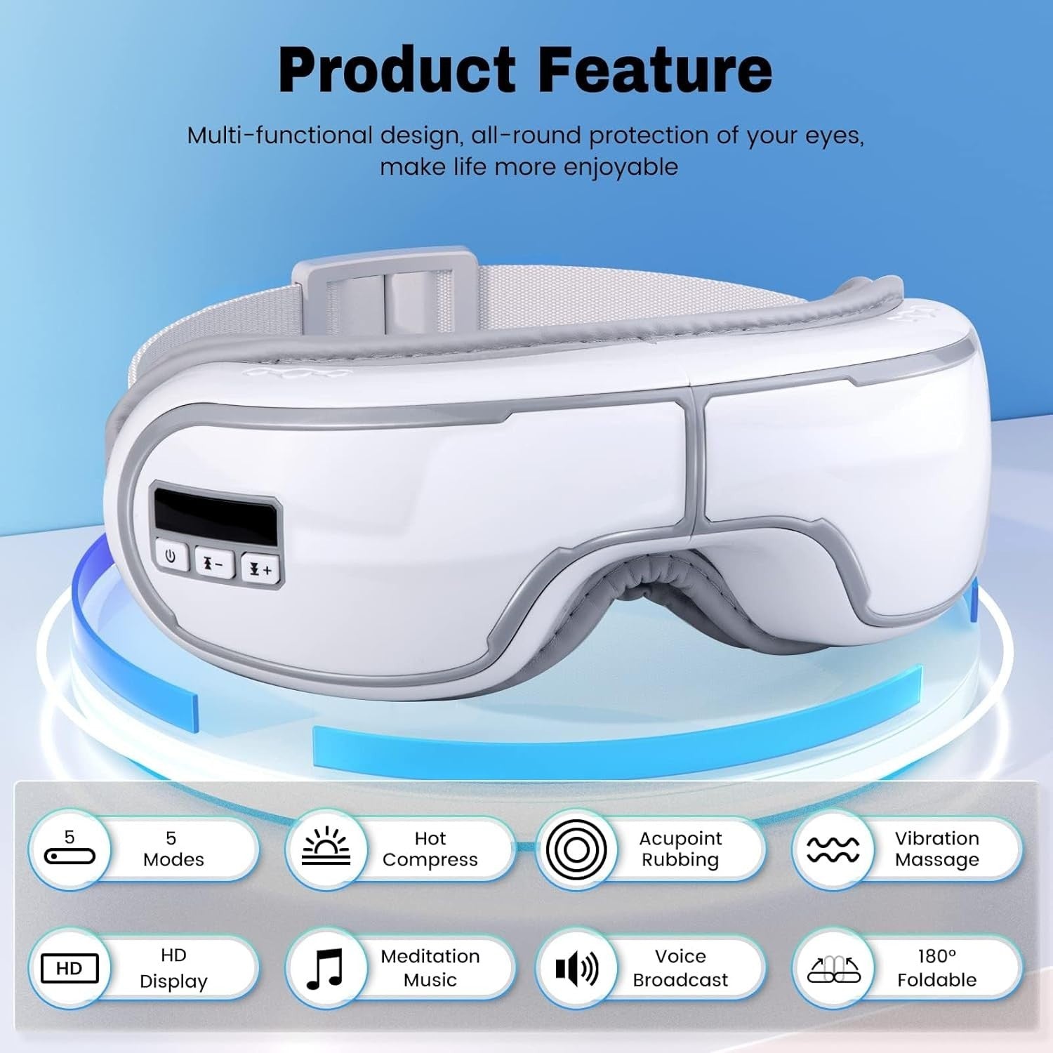 Heated Eye Massager Air Compression FSA HSA Eligible Mask