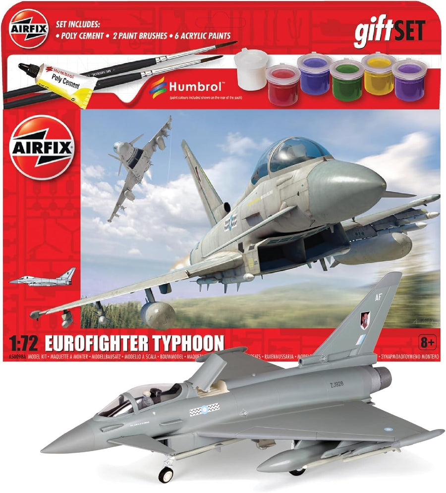 1:72 Eurofighter Typhoon Model Plane Kit for Adults & Kids, Skill Level 2