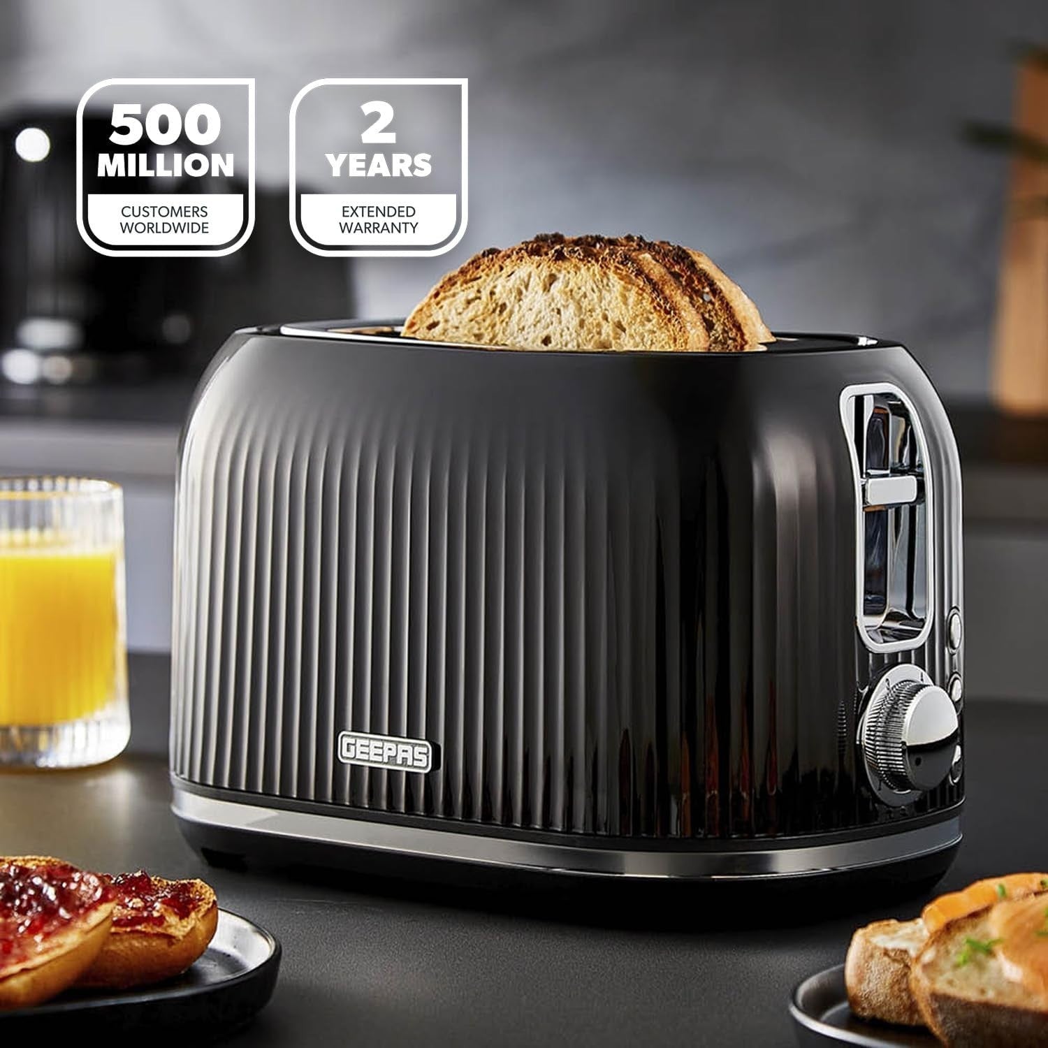 Kitchen Breakfast Set 3pc | 1.5L Coffee Maker + 1.7L Fast Boil Kettle