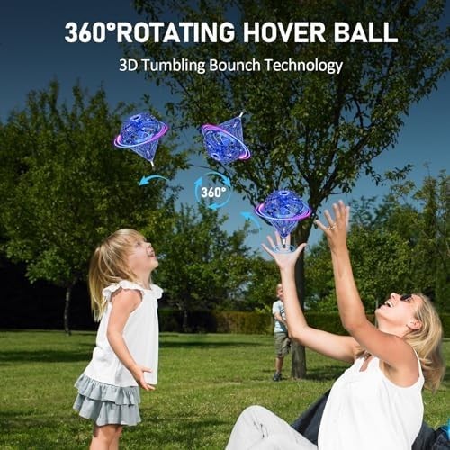 2025 Hand-Controlled Magic Hover Ball Drone with LED Lights for Kids