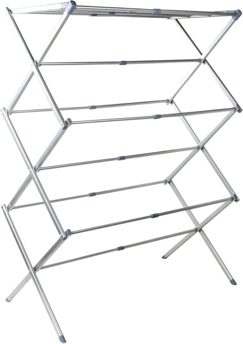 Expandable Folding Clothes Airer 3 Tier Drying Rack 7.5m Space Saving