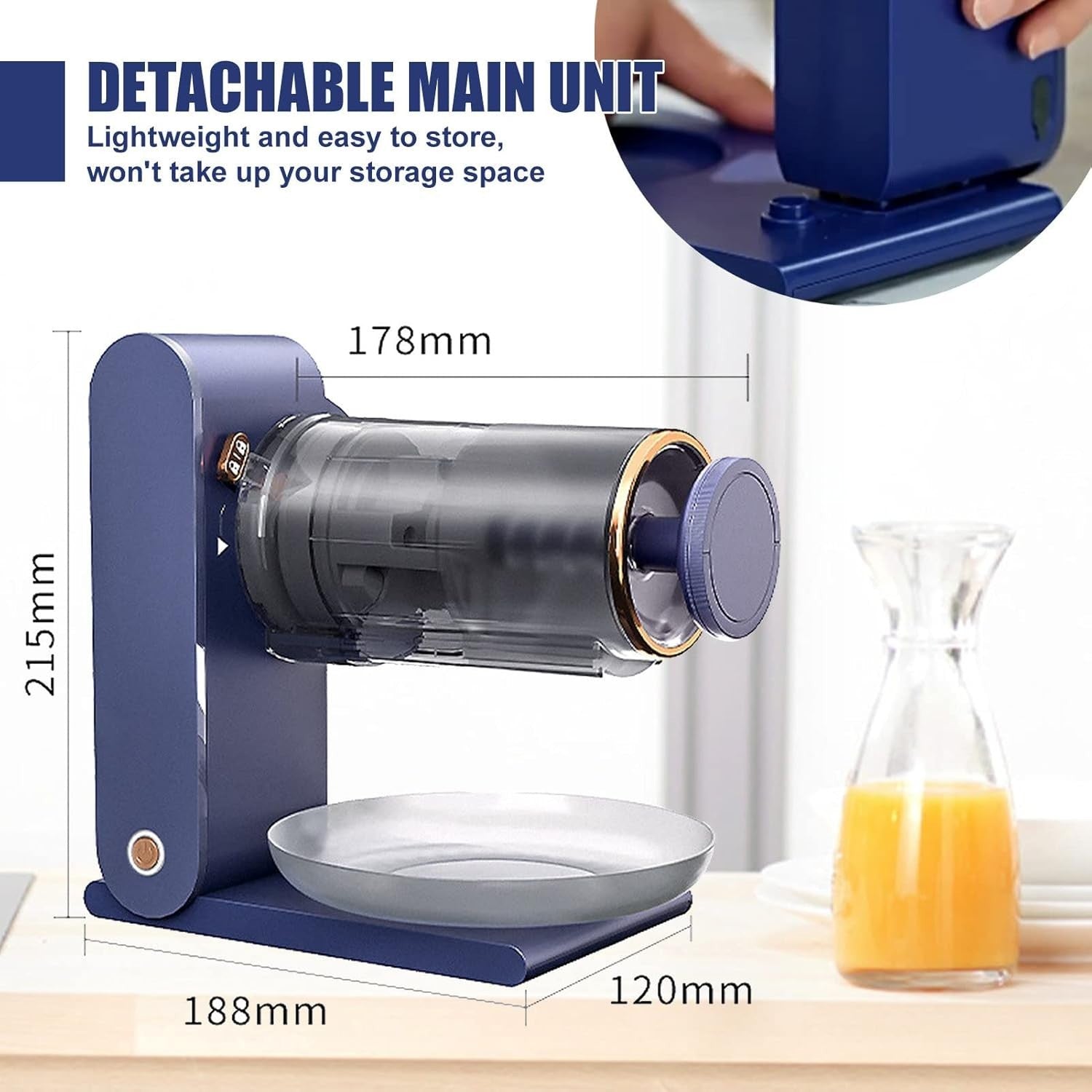 Electric Shaved Ice Machine Snow Cone Maker USB Rechargeable Portable