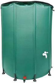 160L Collapsible Garden Water Butt with Tap & Zip Lid – Portable PVC Tank