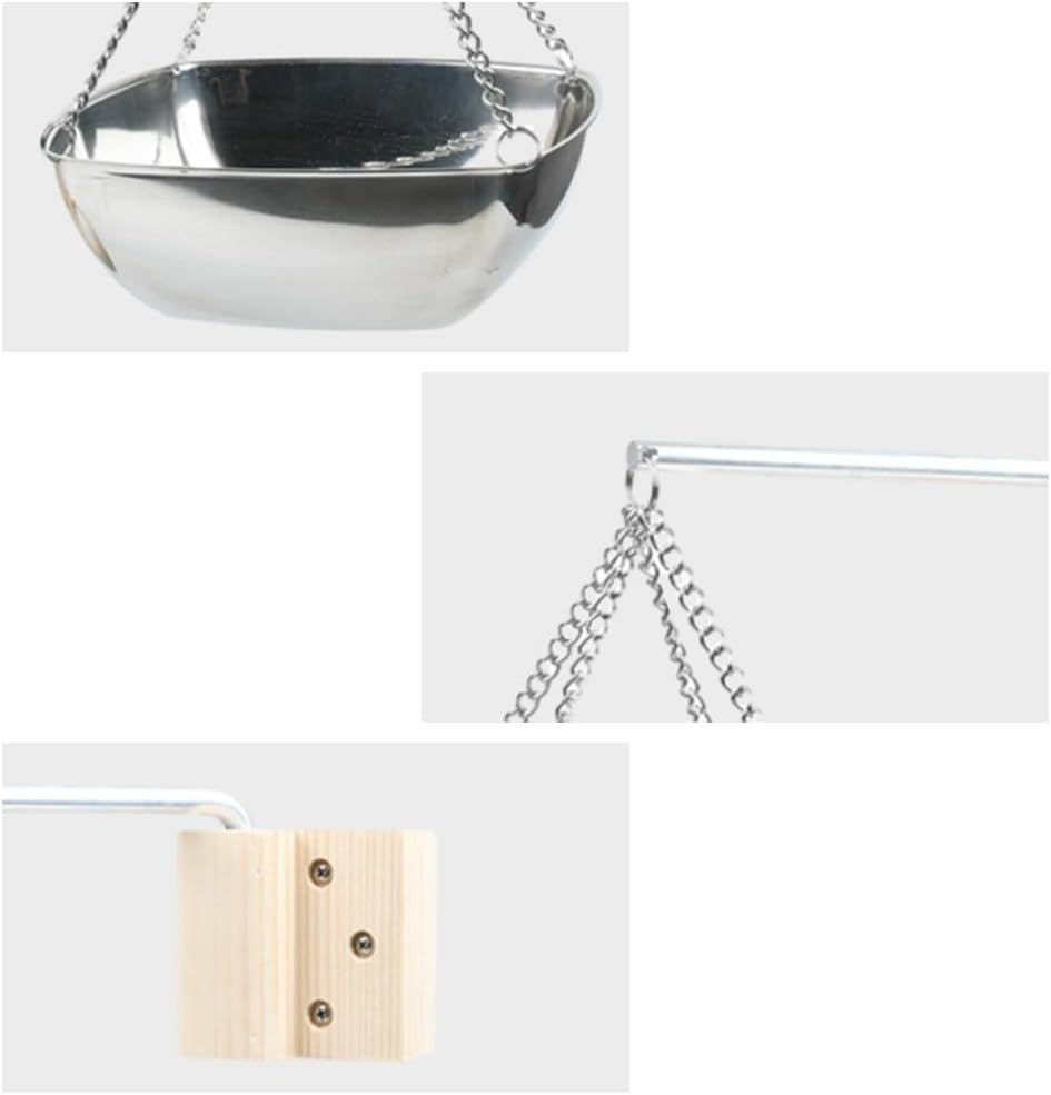 Square 20cm Stainless Steel Sauna Aroma Bowl w/ Adjustable Swing Arm