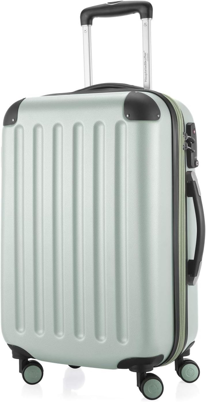 55cm Cabin Hard Shell Suitcase Lightweight Expandable Spinner Carry On 42L