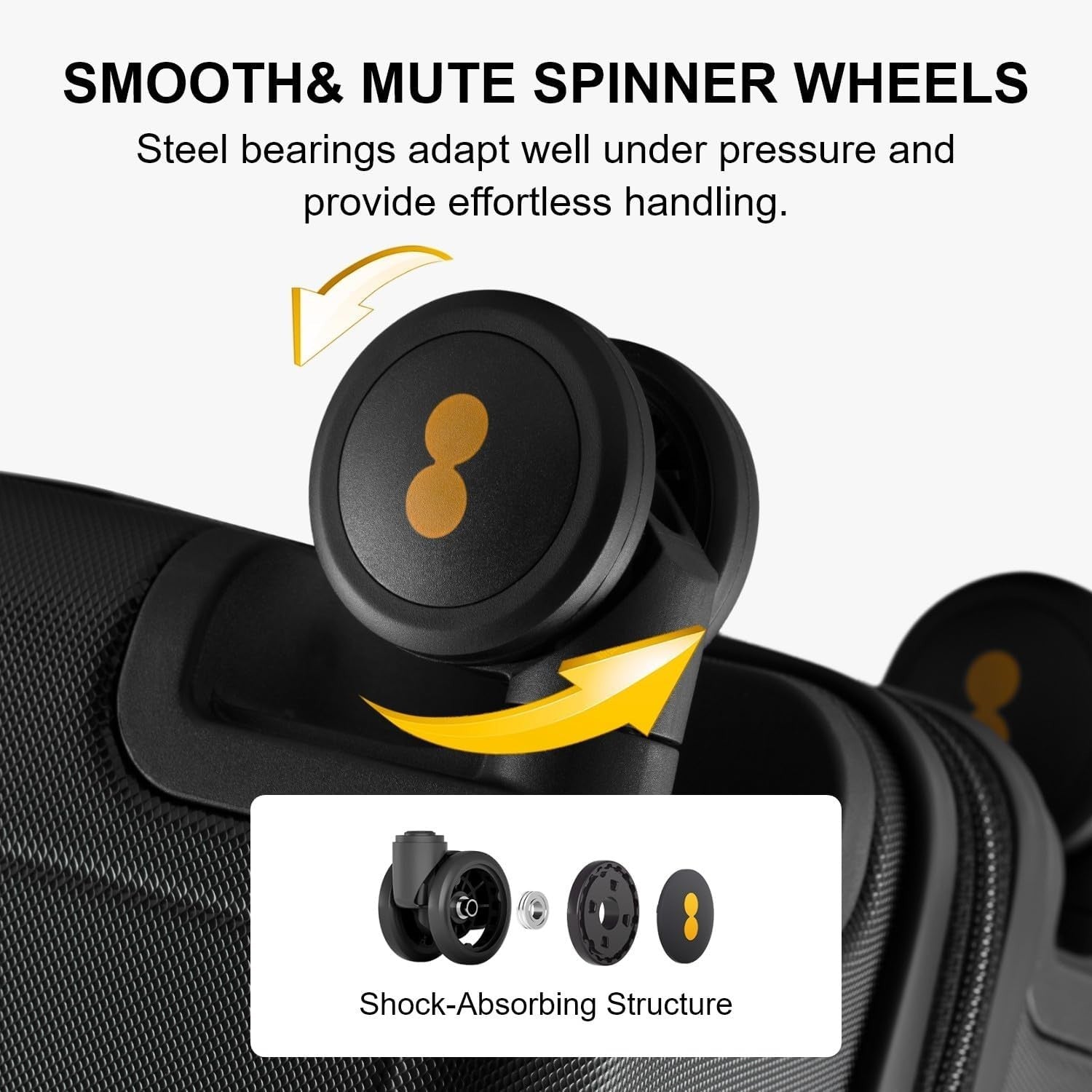 28 Inch Large Hard Shell Suitcase Lightweight PC Spinner Wheels TSA Lock