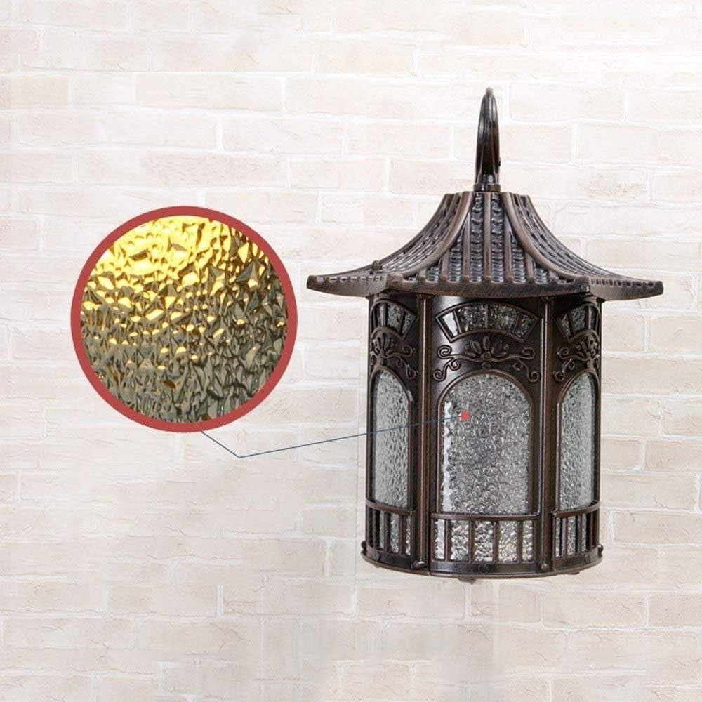 MIMMIC Vintage Waterproof E27 Outdoor Wall Lantern – Antique Brass