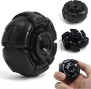 Black Metal Open Shell Fidget Spinner Smooth Spin EDC Stress Relief