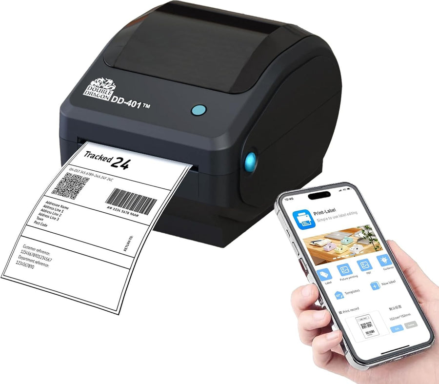 4” Thermal Label Printer 203DPI USB Bluetooth WiFi