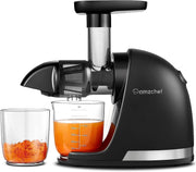 Cold Press Juicer Slow Masticating Whole Fruit High Yield BPA Free Black